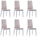 Conjunto de mesa y sillas de comedor 7 piezas color capuchino
