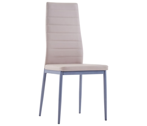 Conjunto de mesa y sillas de comedor 7 piezas color capuchino