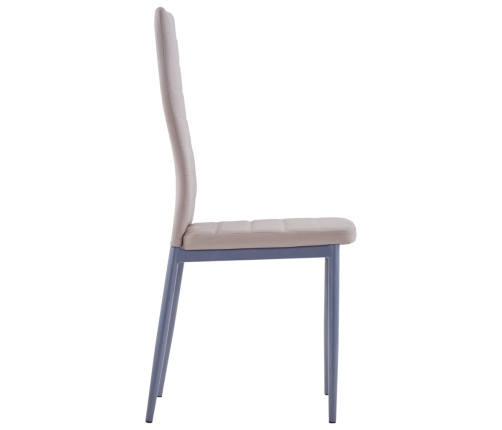 Conjunto de mesa y sillas de comedor 7 piezas color capuchino
