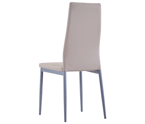Conjunto de mesa y sillas de comedor 7 piezas color capuchino
