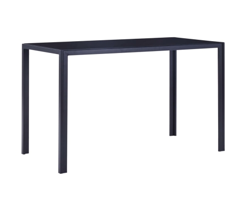 Conjunto de mesa y sillas de comedor 7 piezas azul