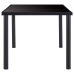 Mesa de comedor de vidrio templado negro 180x90x75 cm