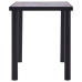 Mesa de comedor de MDF negro y gris hormigón 120x60x75 cm