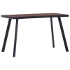 Mesa de comedor MDF natural y negro 120x60x75 cm