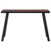 Mesa de comedor MDF natural y negro 120x60x75 cm