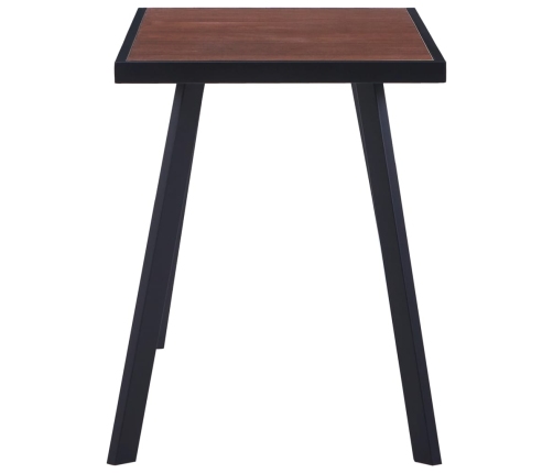 Mesa de comedor MDF natural y negro 120x60x75 cm