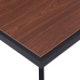 Mesa de comedor MDF natural y negro 120x60x75 cm