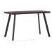 Mesa de comedor MDF natural y negro 120x60x75 cm