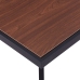 vidaXL Mesa de comedor MDF natural y negro 200x100x75 cm