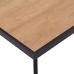 Mesa de comedor de MDF color madera clara y negro 200x100x75 cm