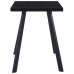 Mesa de comedor de vidrio templado negro 120x60x75 cm