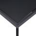 Mesa de comedor de vidrio templado negro 120x60x75 cm