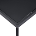 Mesa de comedor de vidrio templado negro 160x80x75 cm