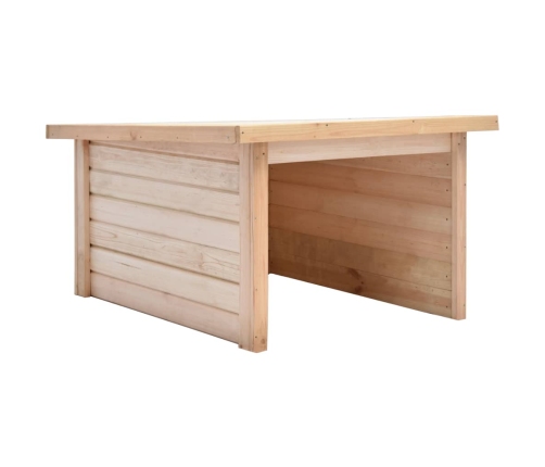 Cobertizo para cortacésped madera maciza de pino 92x104x59,5 cm