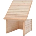 Cobertizo para cortacésped madera maciza de pino 92x104x59,5 cm