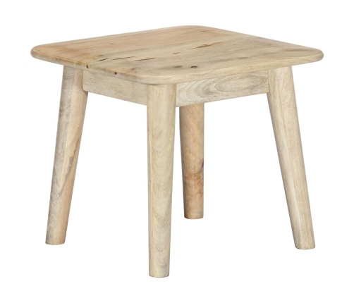 Mesa de centro de madera maciza de mango 45x45x40 cm