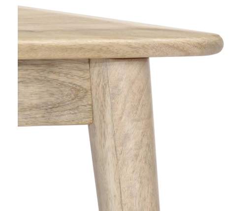 Mesa de centro de madera maciza de mango 45x45x40 cm