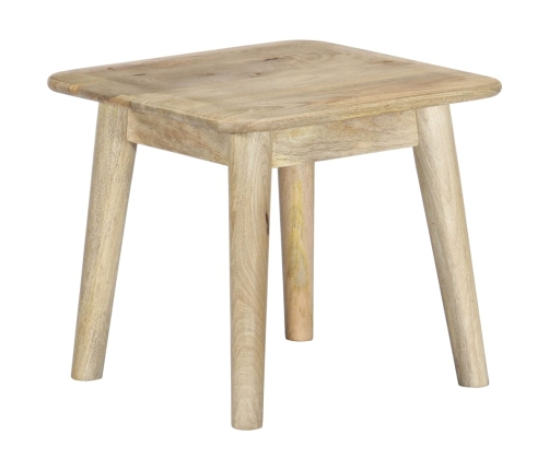 Mesa de centro de madera maciza de mango 45x45x40 cm