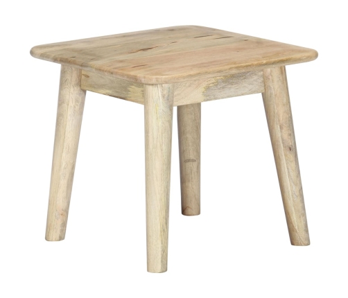 Mesa de centro de madera maciza de mango 45x45x40 cm