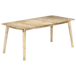 Mesa de comedor de madera maciza de mango 180x90x76 cm