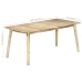 Mesa de comedor de madera maciza de mango 180x90x76 cm