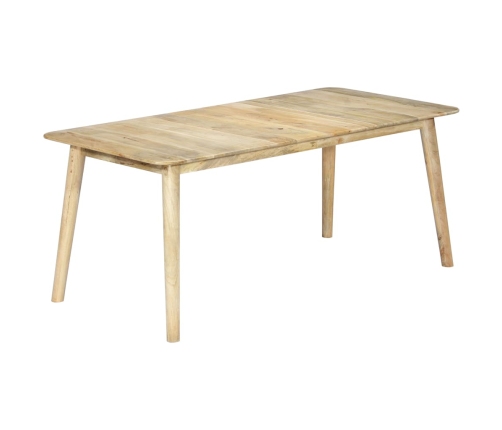 Mesa de comedor de madera maciza de mango 180x90x76 cm