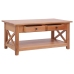 Mesa de centro de madera maciza de caoba 100x55x46 cm