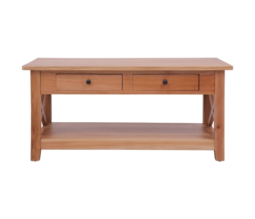 Mesa de centro de madera maciza de caoba 100x55x46 cm