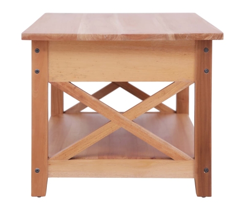 Mesa de centro de madera maciza de caoba 100x55x46 cm