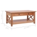 Mesa de centro de madera maciza de caoba 100x55x46 cm