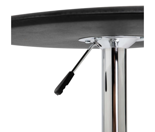 Mesa alta de cocina MDF negro Ø60 cm