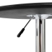 Mesa alta de cocina MDF negro Ø60 cm