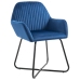 Sillas de comedor 2 unidades terciopelo azul