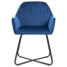 Sillas de comedor 2 unidades terciopelo azul