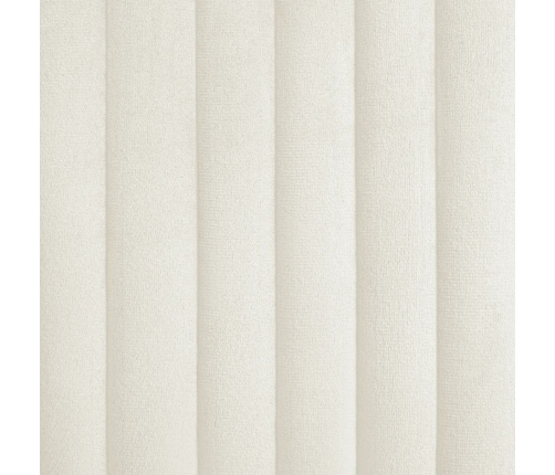 Sillas de comedor 2 unidades terciopelo crema
