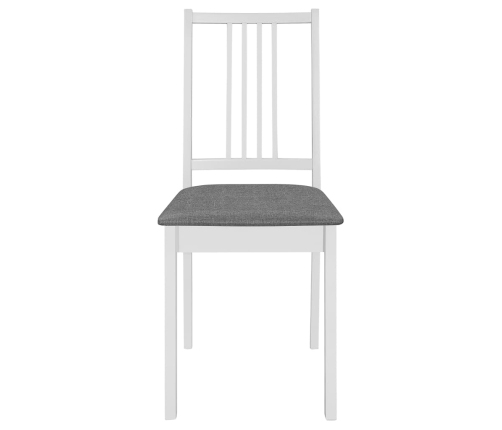 Juego de muebles de comedor 3 piezas MDF blanco