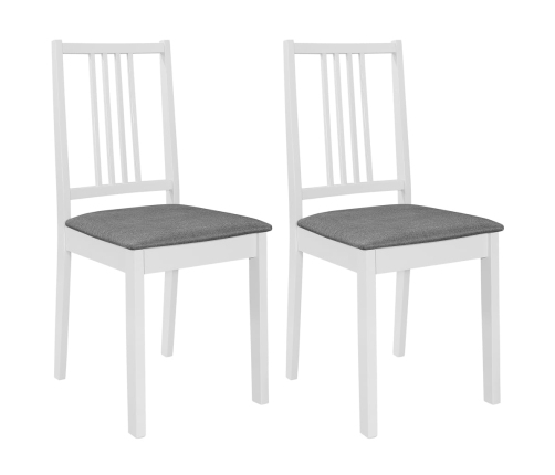 Juego de muebles de comedor 3 piezas MDF blanco