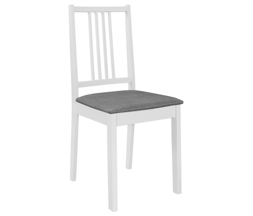 Juego de muebles de comedor 3 piezas MDF blanco