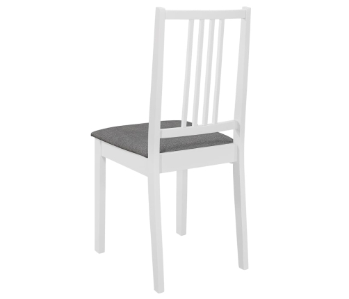 Juego de muebles de comedor 3 piezas MDF blanco