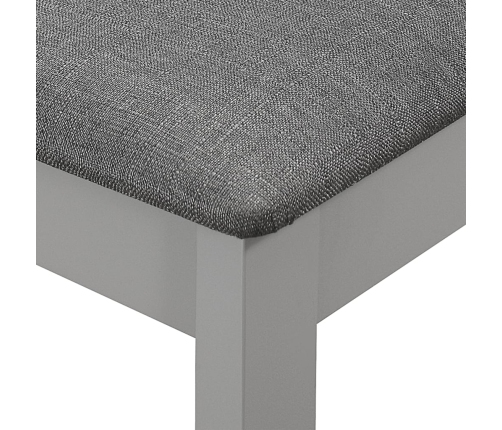 Juego de muebles de comedor 3 piezas MDF gris