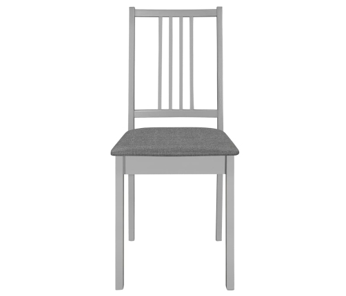 Juego de muebles de comedor 5 piezas MDF gris