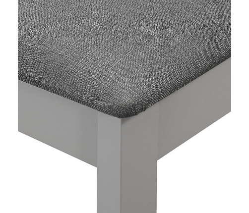 Juego de muebles de comedor 5 piezas MDF gris