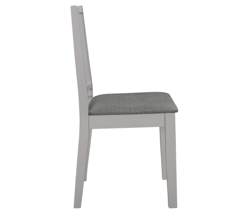 Juego de muebles de comedor 5 piezas MDF gris