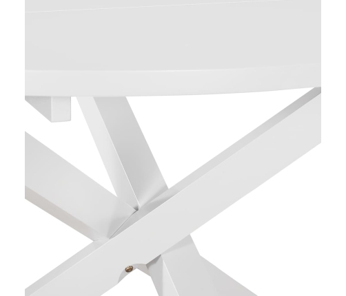 Juego de muebles de comedor 5 piezas MDF blanco