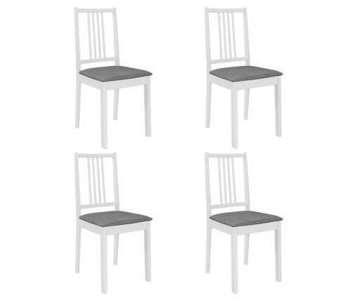 Juego de muebles de comedor 5 piezas MDF blanco