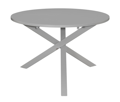 Juego de muebles de comedor 5 piezas MDF gris