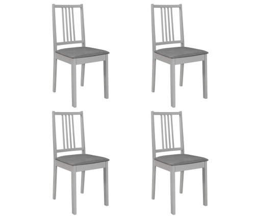 Juego de muebles de comedor 5 piezas MDF gris