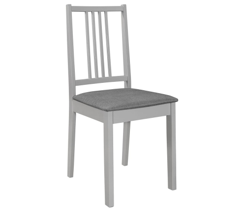 Juego de muebles de comedor 5 piezas MDF gris