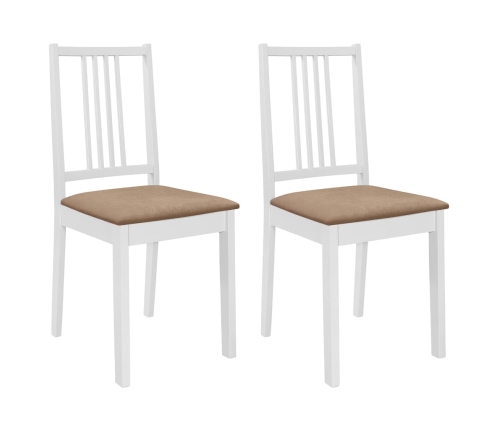 Juego de muebles de comedor 3 piezas MDF blanco