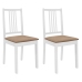 Juego de muebles de comedor 3 piezas MDF blanco